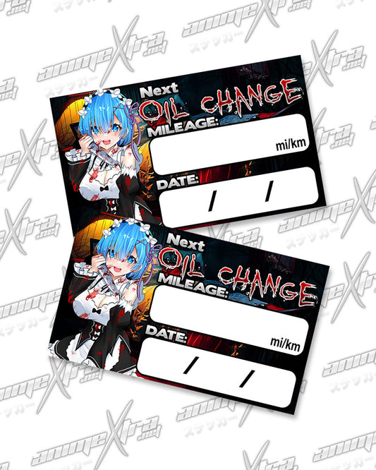 Rem Yandere Oil Change Stickers