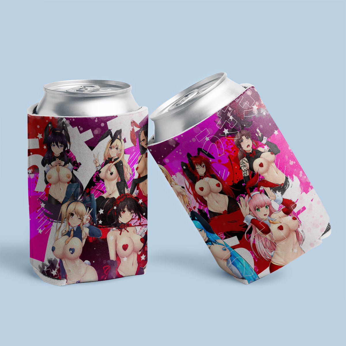 Reverse Bunny Can Coolers