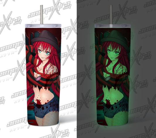 Halloween Rias Freddy Glow in the Dark Tumbler