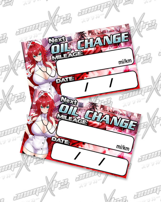 Rias Nurse Oil Change Stickers