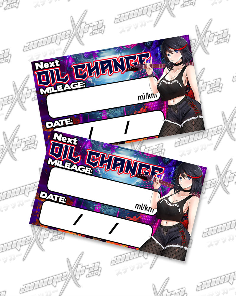 Ryuko Rocker Oil Change Stickers