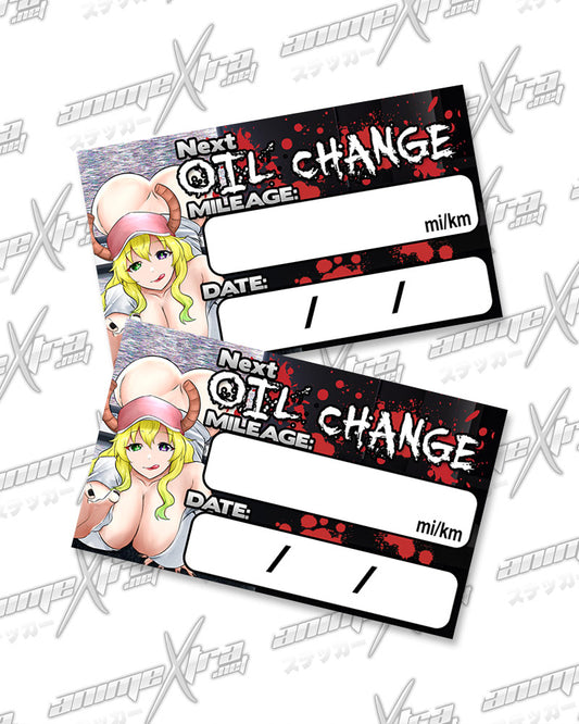 Sadako Lucoa Oil Change Stickers