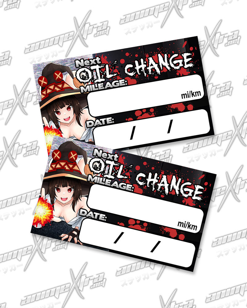 Sadako Megumin Oil Change Stickers
