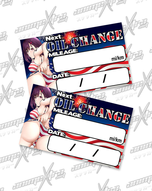 Shizuka American Booty Oil Change Stickers