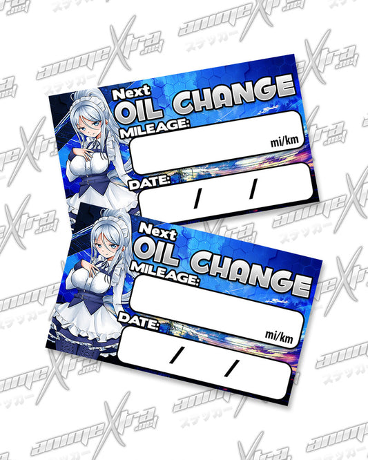 Sylpha Oil Change Stickers