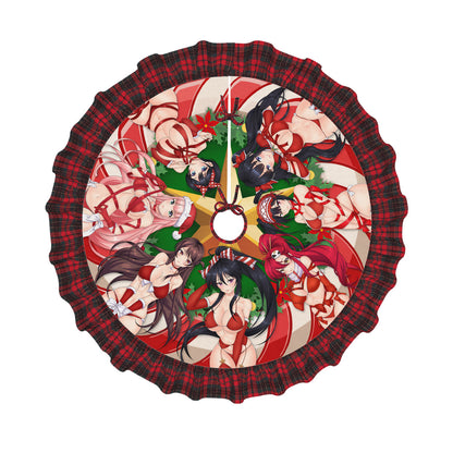 Waifu v2 Plaid Christmas Tree Skirt