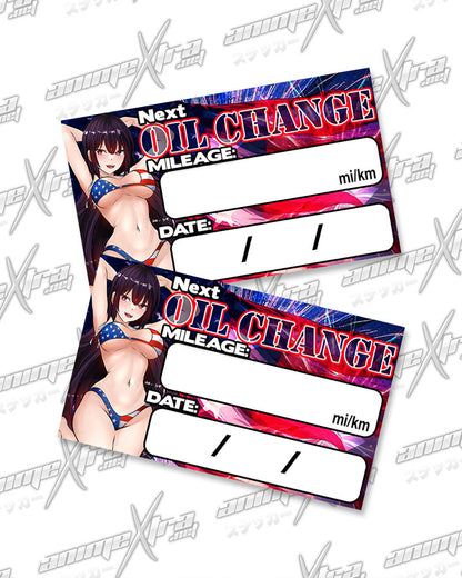 Takamine Patriot Bikini Oil Change Stickers