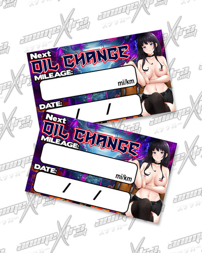 Takina Rocker Oil Change Stickers
