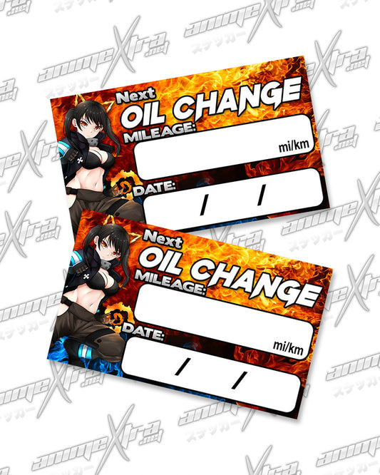 Tamaki Cat Oil Change Sticker