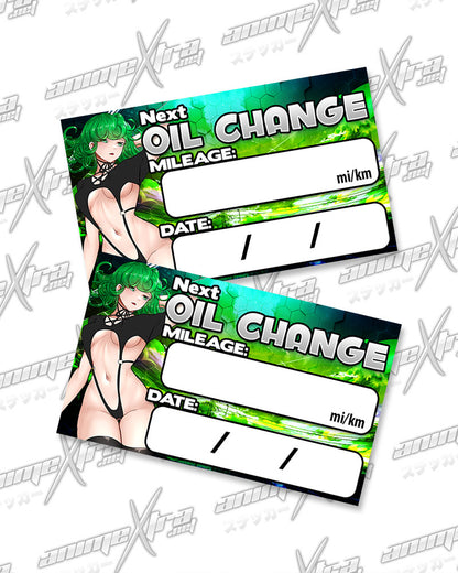 Tatsumaki Oil Change Stickers