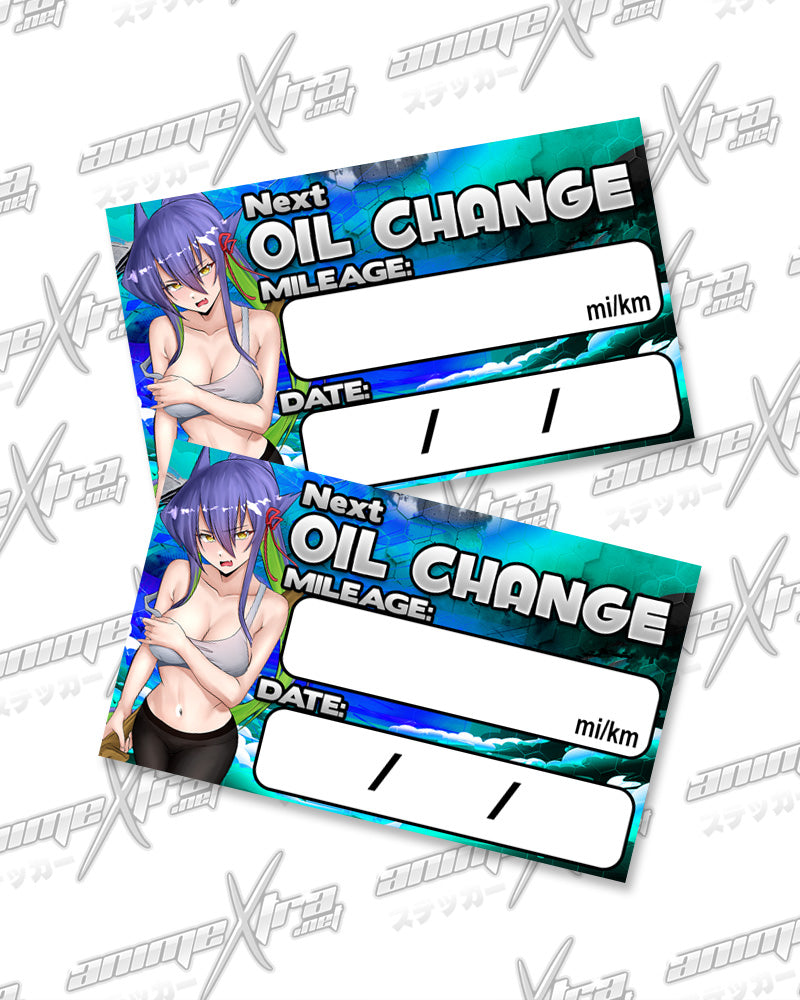 Tekka Oil Change Stickers