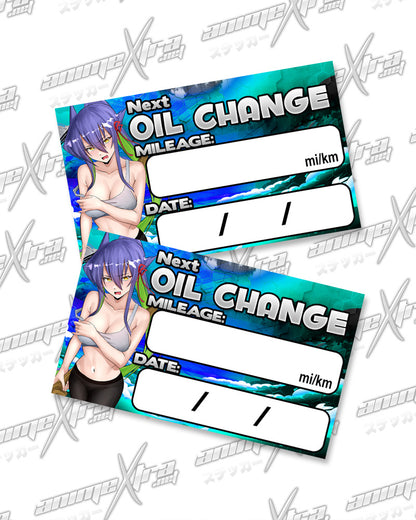 Tekka Oil Change Stickers