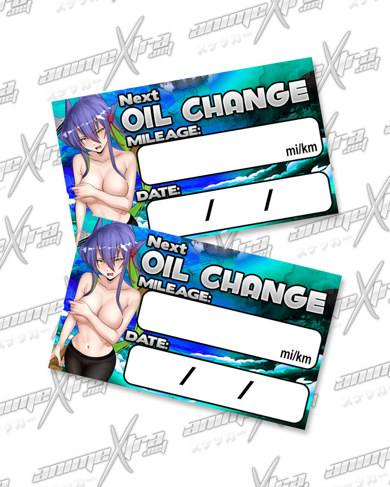 Tekka Oil Change Stickers