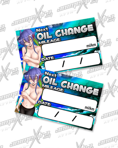 Tekka Oil Change Stickers