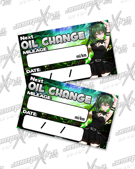 Ubel Oil Change Stickers