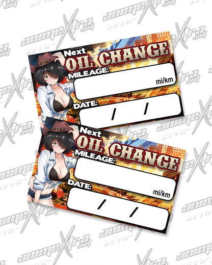 Urabe Western Waifus Oil Change Stickers