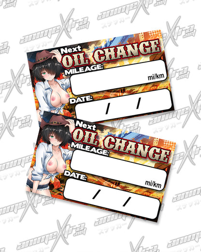 Urabe Western Waifus Oil Change Stickers