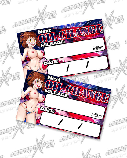 Uraraka Patriot Bikini Oil Change Stickers