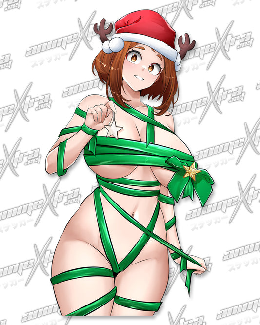 Uraraka Xmas Ribbon Kisscut