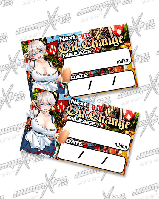 Uzaki Oktoberfest Oil Change Stickers