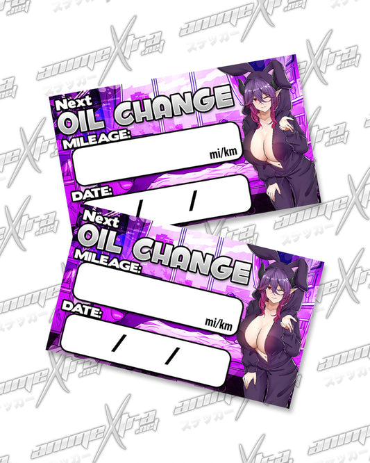 Vermeil Bunny Jammies Oil Change Stickers