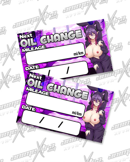 Vermeil Bunny Jammies Oil Change Stickers