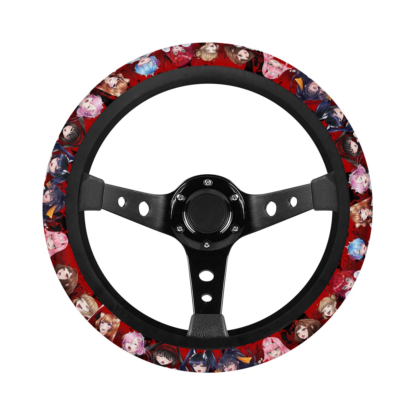 Ahegao Steering Wheel Cover