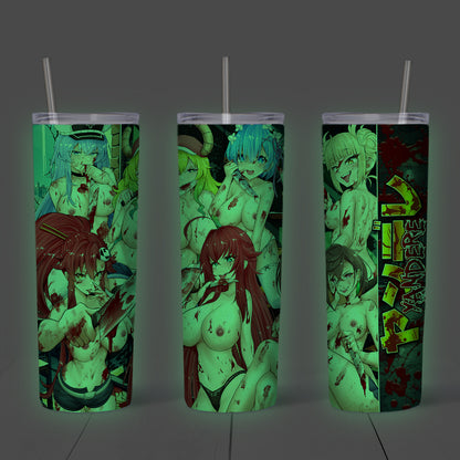 Yandere Waifus Glow in the Dark Tumbler