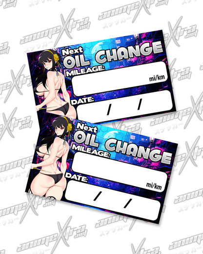 Yor Bikini Oil Change Stickers