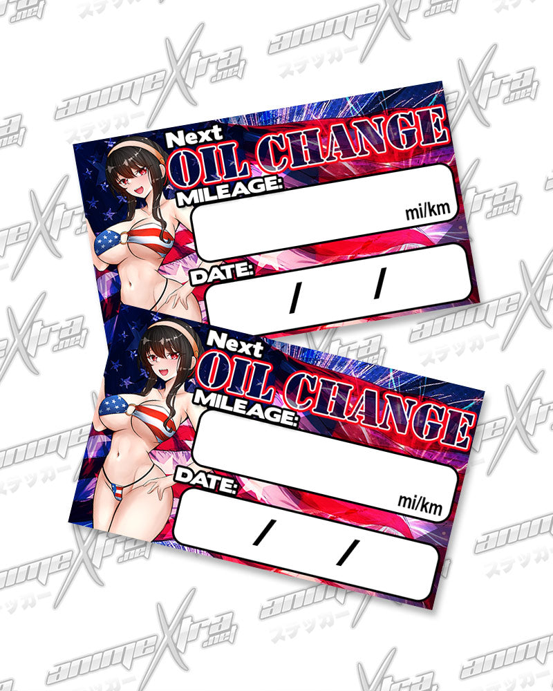 Yor Patriot Bikini Oil Change Stickers