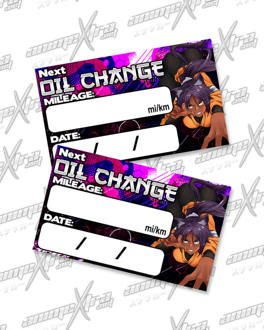 Yoruichi Oil Change Stickers