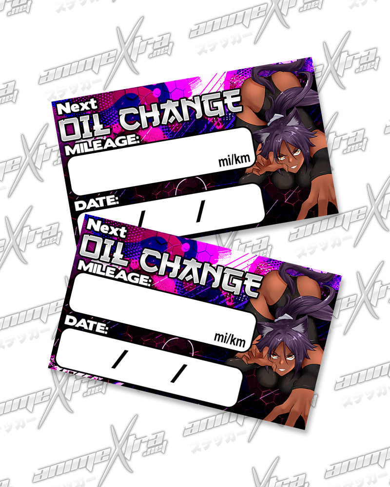 Yoruichi Oil Change Stickers