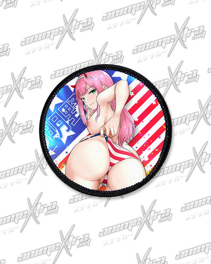 Zero Two American Booty Round Patches