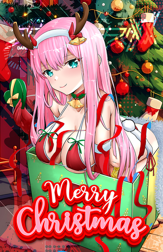 Zero Two Unwrapped Xmas Poster