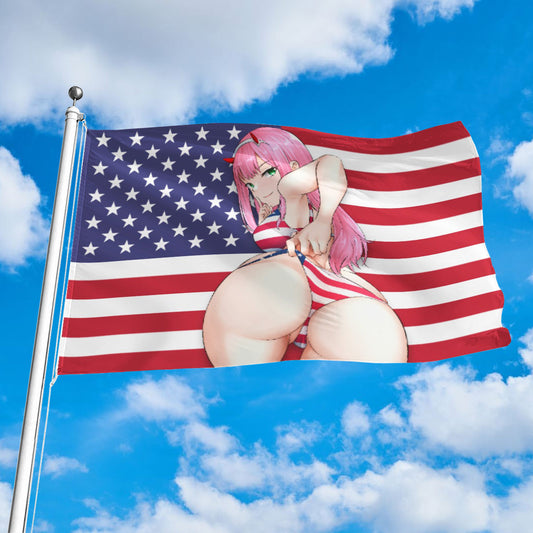 Zero Two American Booty Flag