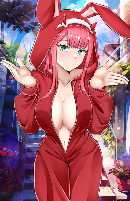 Zero Two Bunny Jammies Posters