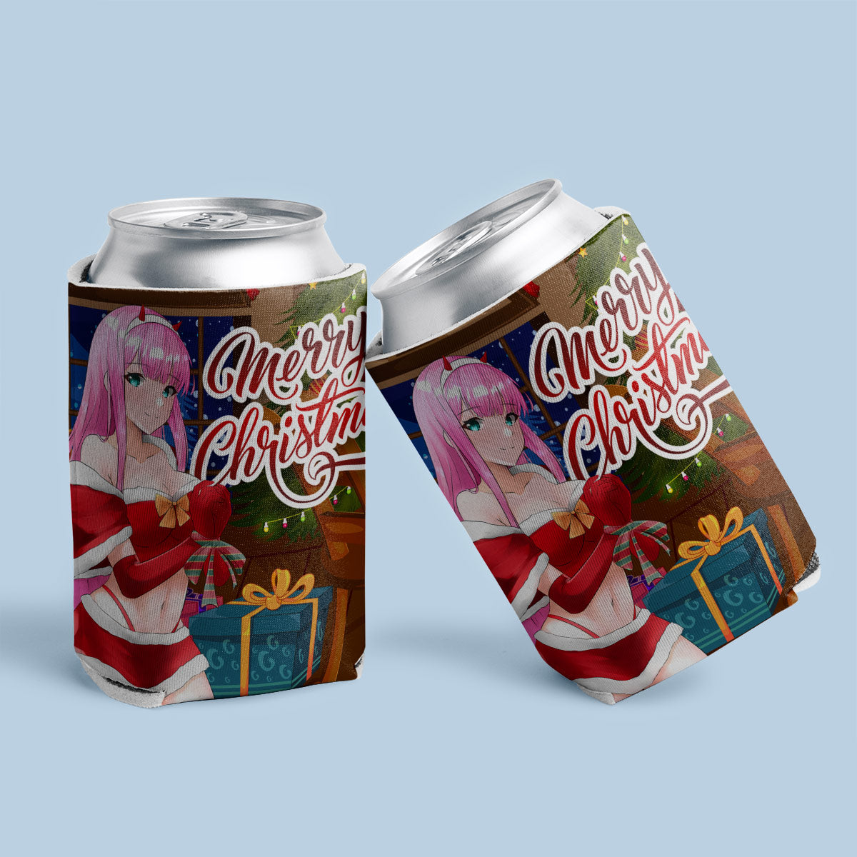 Zero Two Xmas Can Coolers