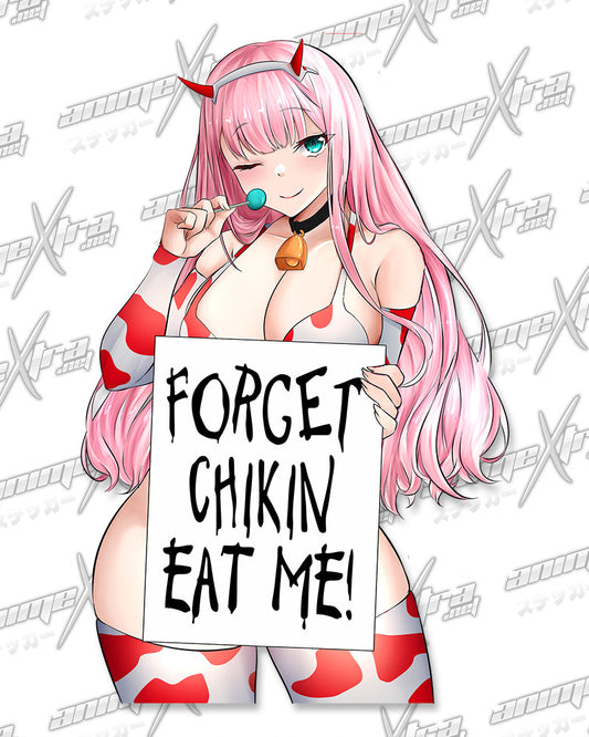 Cowgirl Zero Two Forget Chicken Kiss Cuts