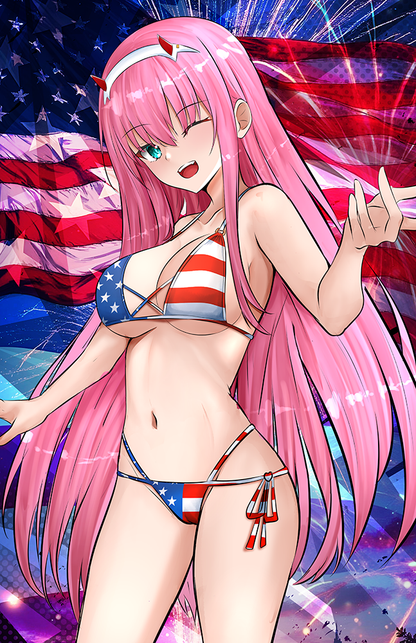 Zero Two Patriot Bikini Poster