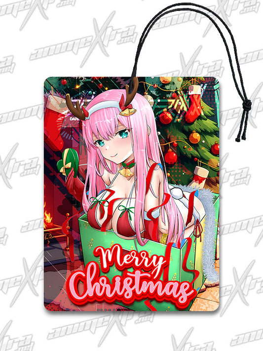 Zero Two Unwrapped Xmas Air Fresheners