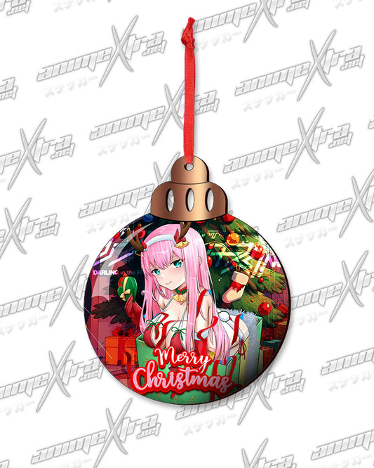 Zero Two Unwrapped Christmas Ornaments