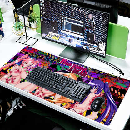 High School of the Dead WARNING NSFW Desk Mat 16" x 35"