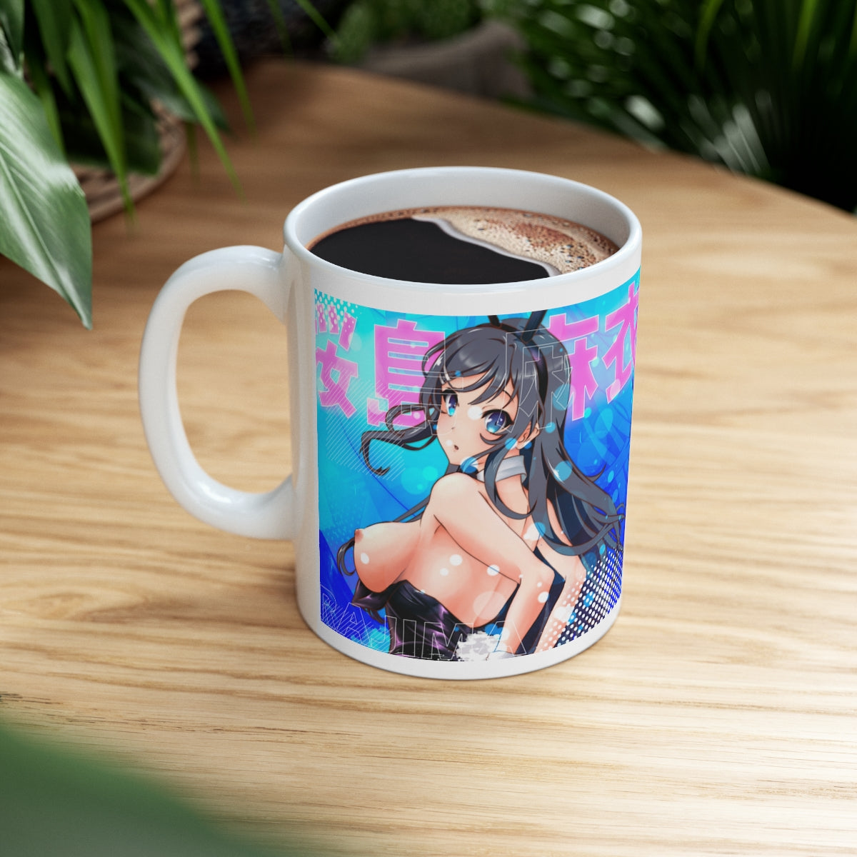 Mai Bunnygirl NSFW Coffee Mugs