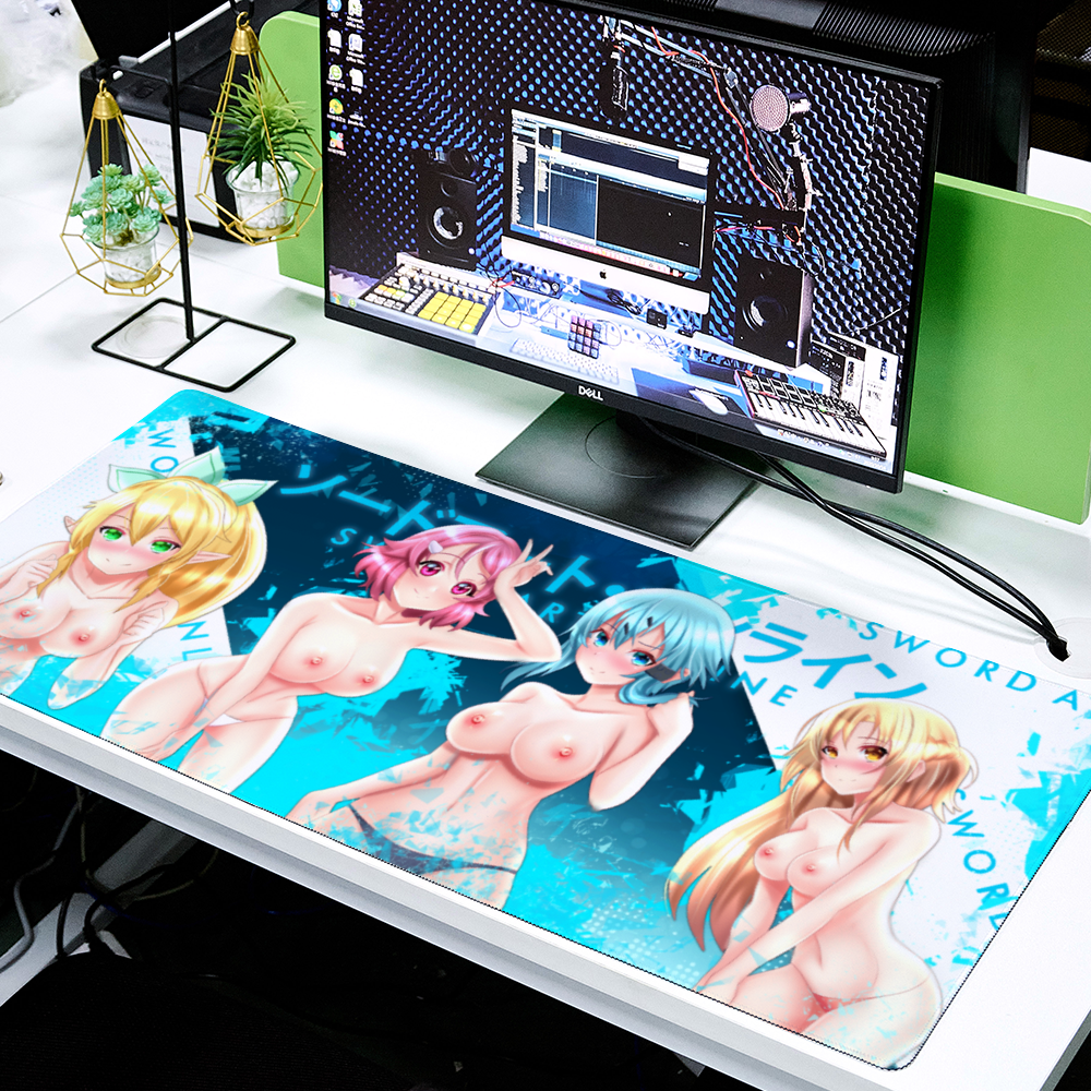 SAO Waifus NSFW Desk Mat 16" x 35''