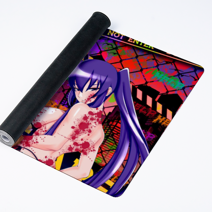 High School of the Dead WARNING NSFW Desk Mat 16" x 35"