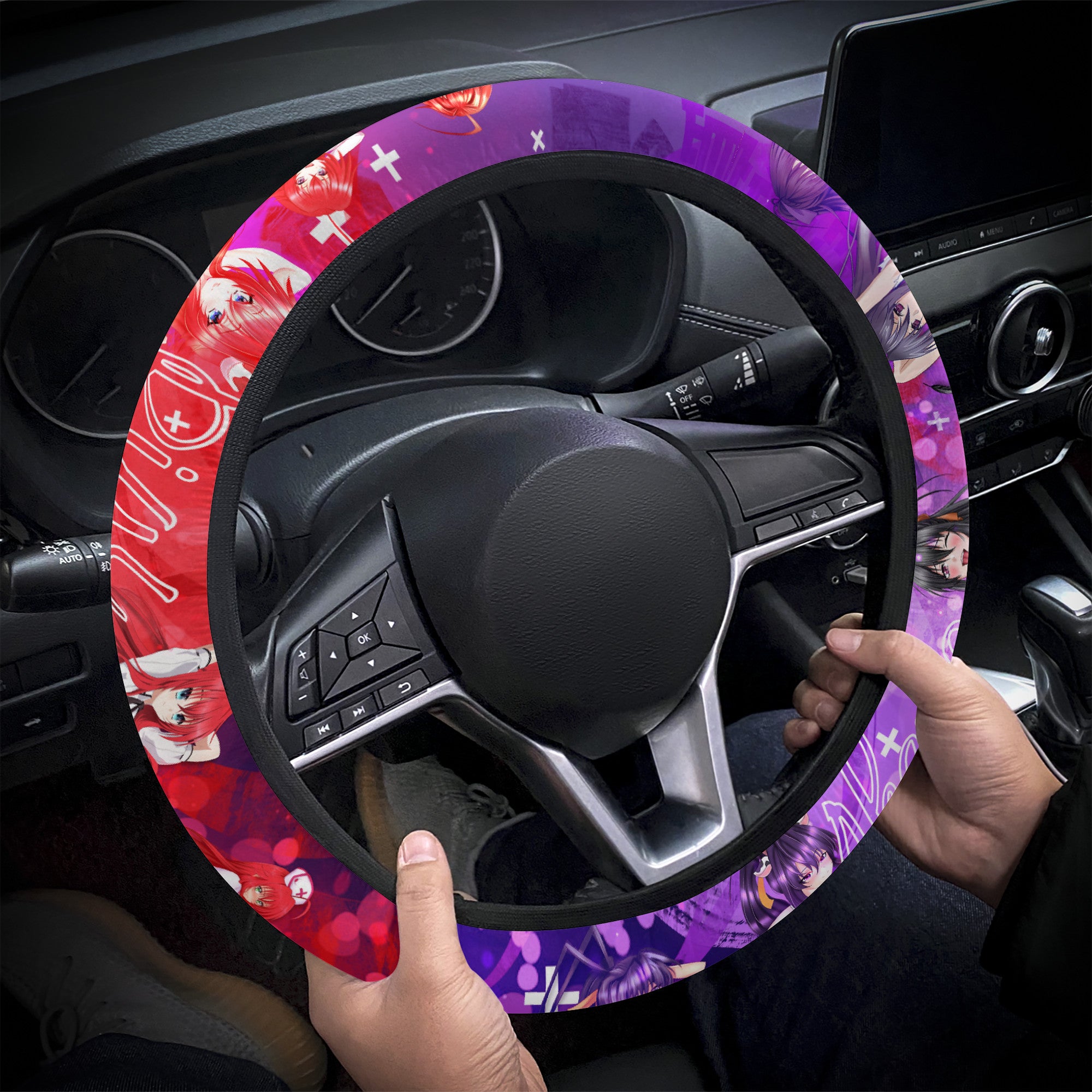 Chinese Character Pattern Car Steering Wheel Cover | SHEIN USA