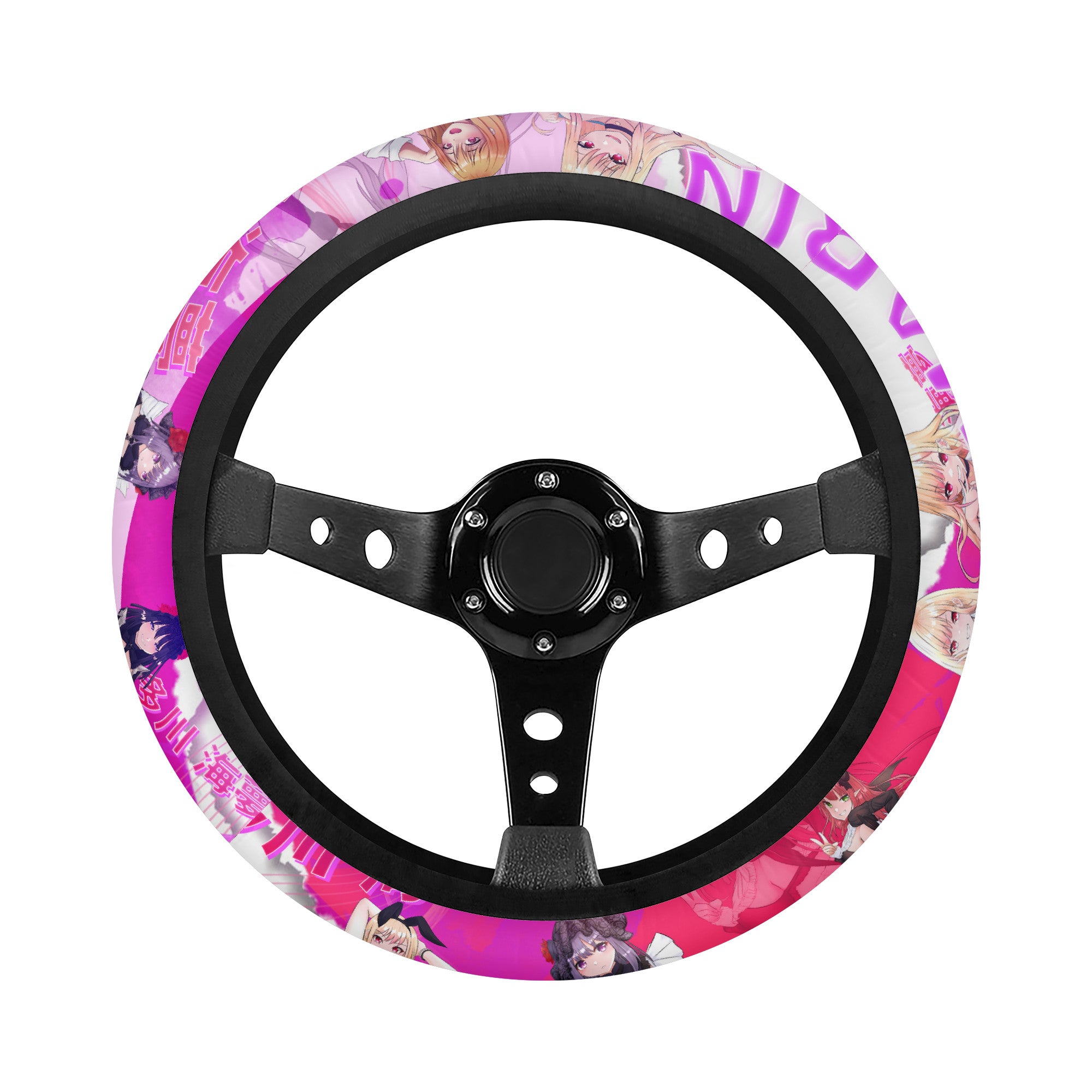 anime Steering Wheel Cover Car Accessories for Women men 15 Inch Auto  Universal Decor Steering Wheel Protector  Amazonin Car  Motorbike