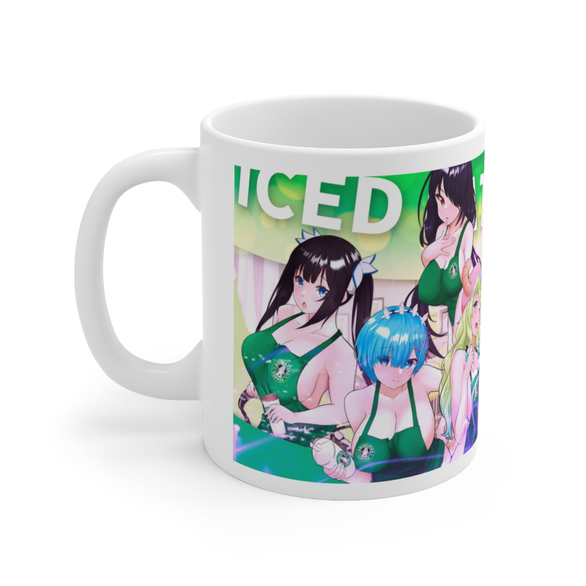 Iced Latte Waifus Coffee Mugs