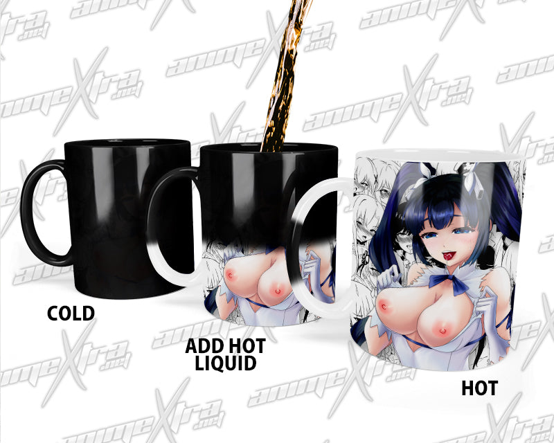 Ahegao Hestia Color Changing Mugs