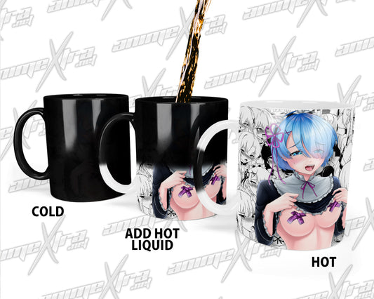 Ahegao Rem Color Changing Mugs